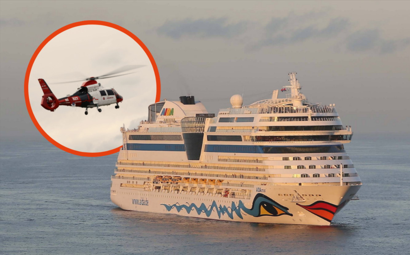 Schlimmer Unfall auf Aida-Kreuzfahrtschiff - Passagier muss kurz nach Start der Reise evakuiert werden!