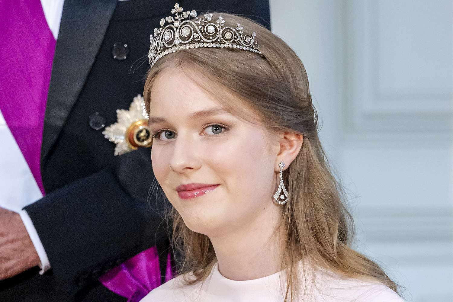 Princess Eléonore Sparkles With First Tiara at Royal State Banquet